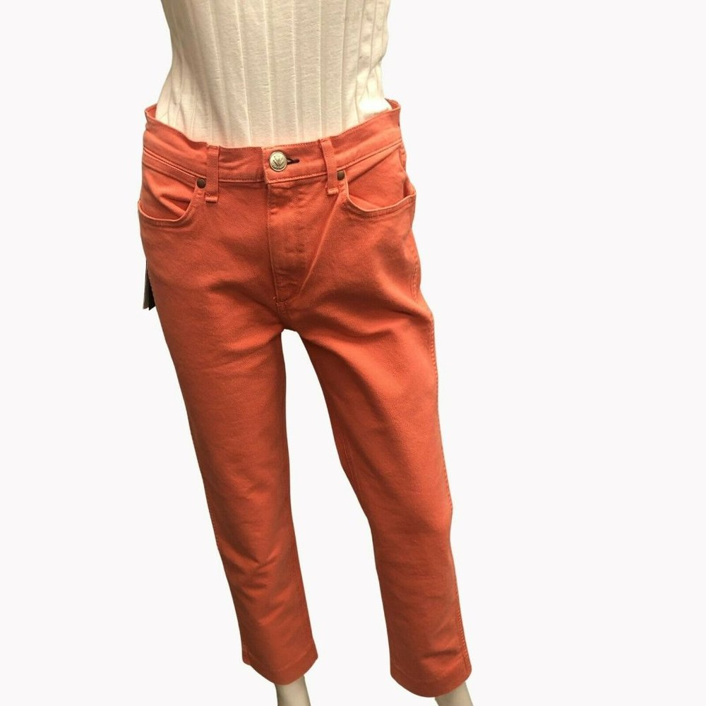 Rag & Bone Coral Haze Vintage Cigarette Rigid Jeans Size 26 New